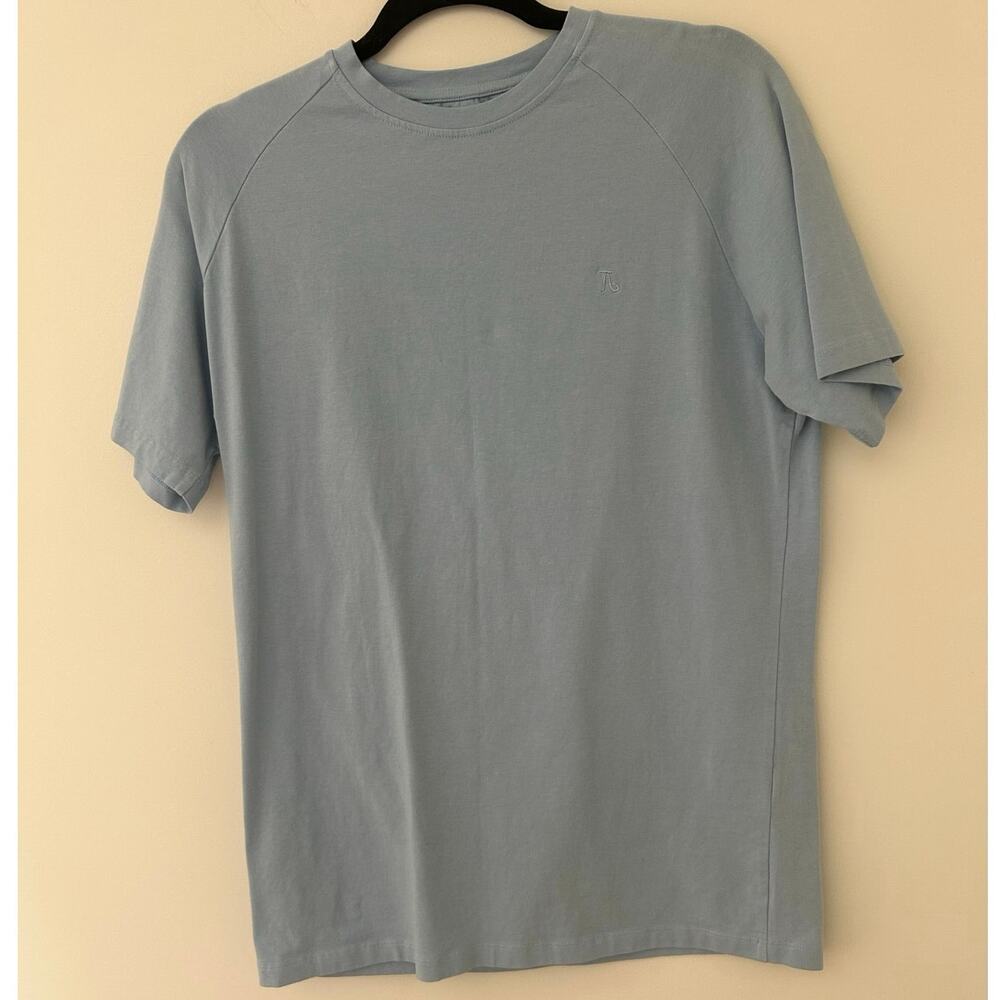 Tailored Athlete Essential Raglan Tee T-Shirt Cotton Blend Light Baby Blue EUC L